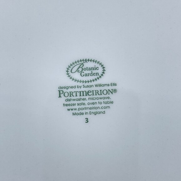 portmeirion botanic garden collection salad plate "treasure flower" pattern - Picture 8 of 8